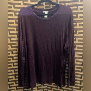 MATTY M purple zipper detail top women’s xxl